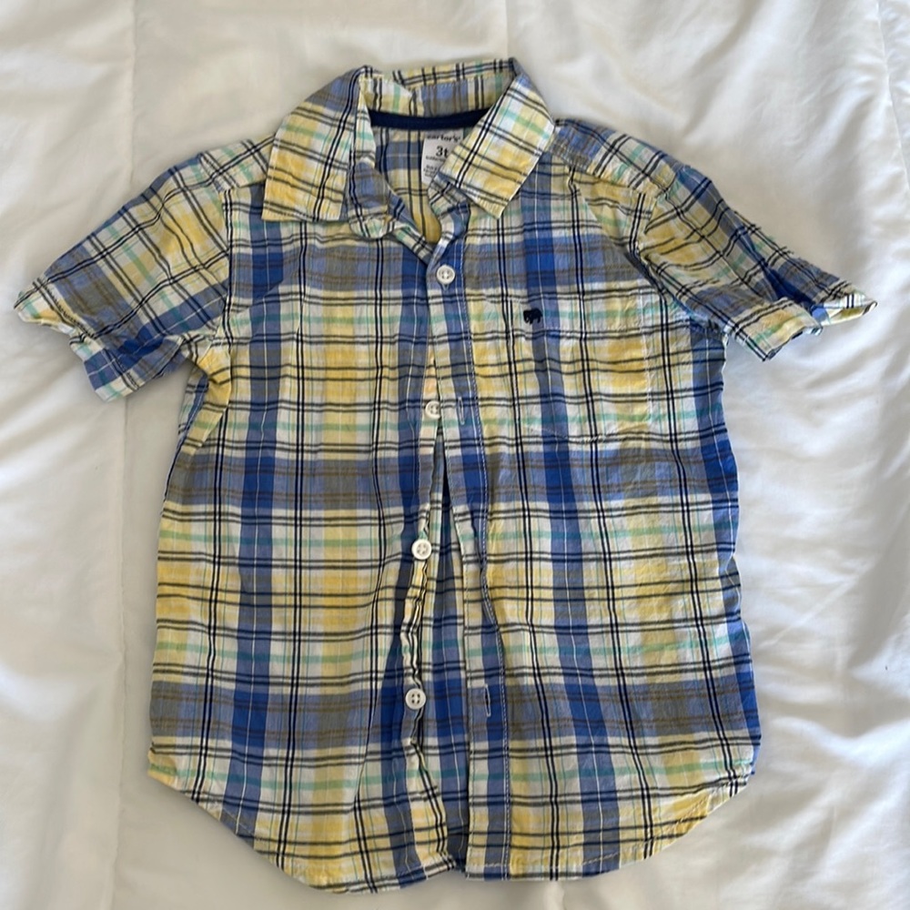 Boys Button Up Polo